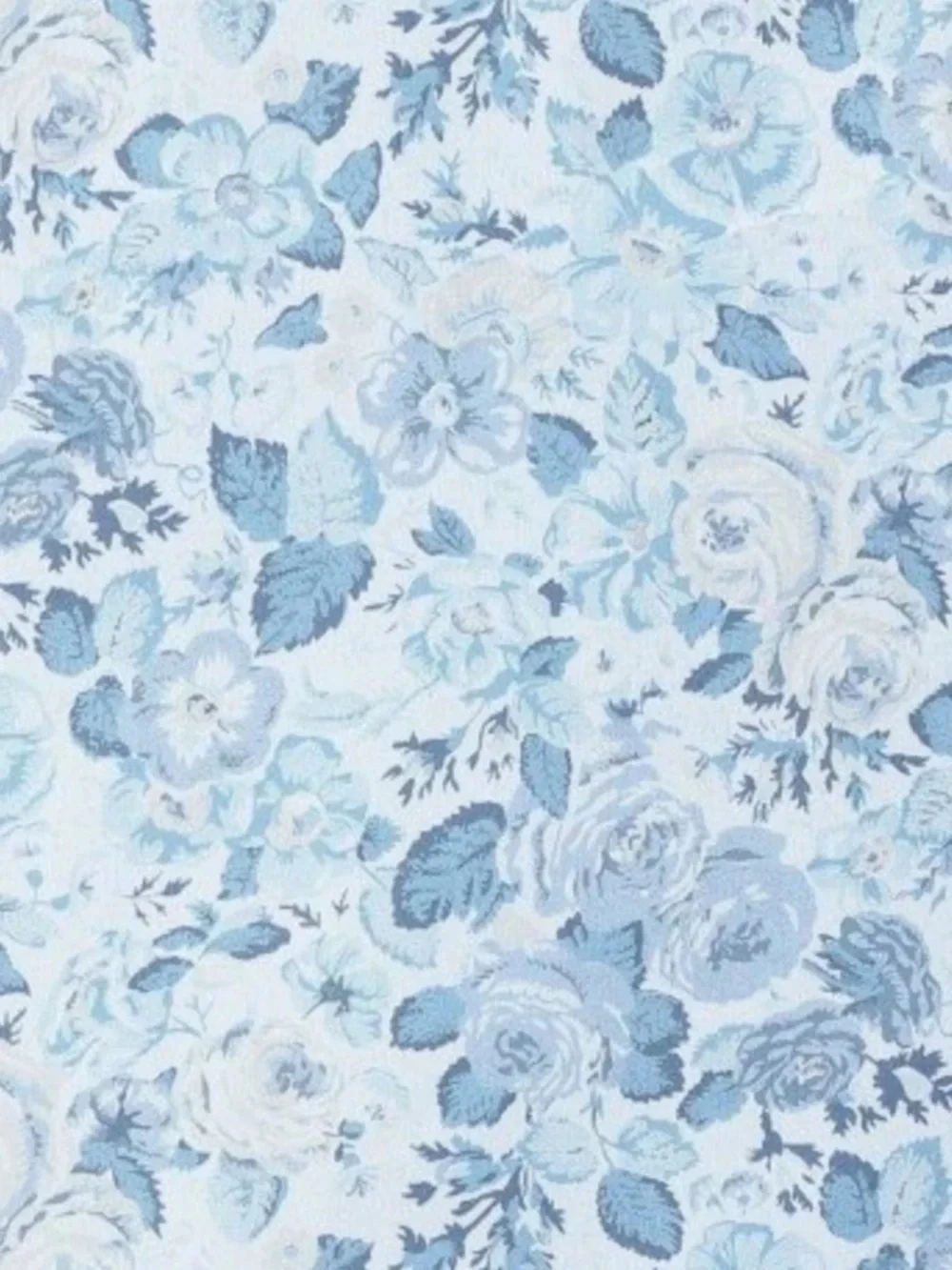 Beautiful ~ TWIN Quartet Blue & White Floral Comforter Set 100% Soft Cotton